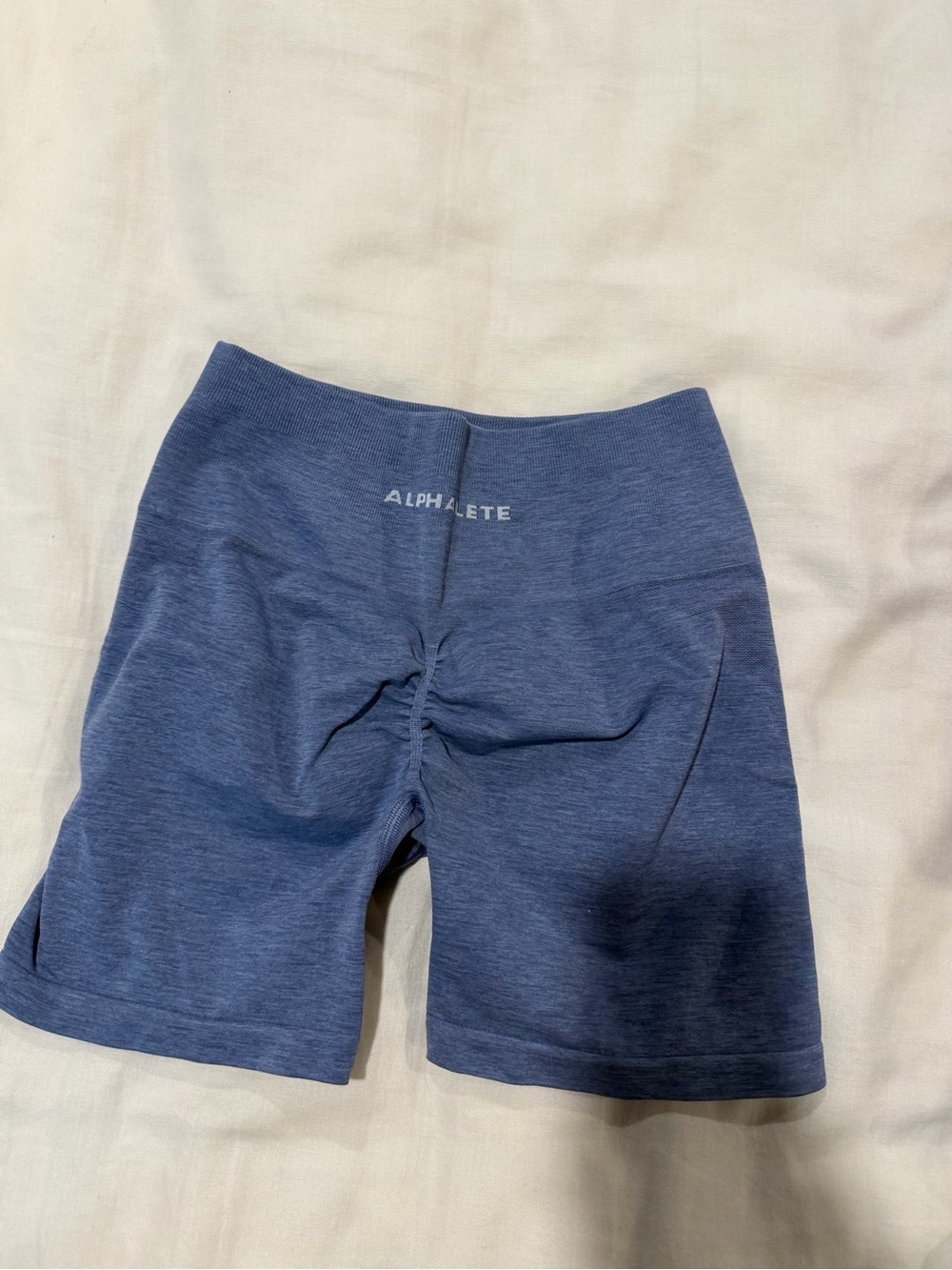 Alphalete Women's Scrunch-Back Bike Shorts - Navy Blue